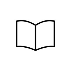 Book icon vector isolated on white background. Book vector icon. ebook icon