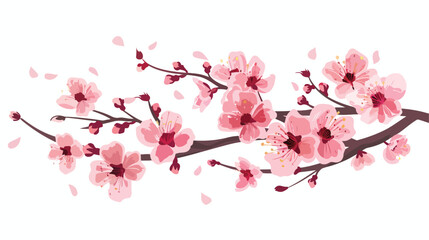 Obraz na płótnie Canvas Sakura flowers. traditional symbol of spring in jap