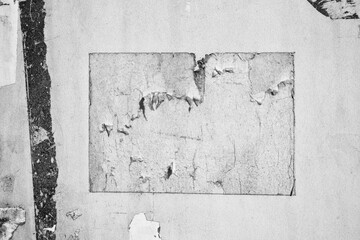 Old ripped torn blank white posters textures backgrounds grunge creased crumpled paper vintage collage placards empty space text