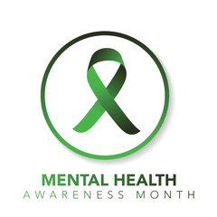 May is Mental Health Awareness Month banner. Mental Health Awareness an annual campaign highlighting awareness of mental health. Vector design illustration.
