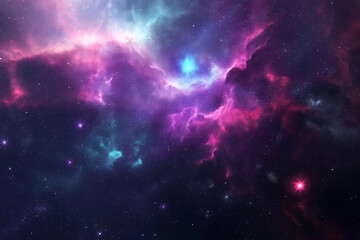 Fototapeta premium a colorful nebula