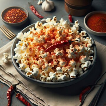 popcorn with hot chili seasoning - version 3