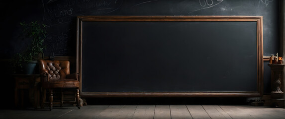 Chalk black board blackboard chalkboard background / classroom learning material / back to school handwriting - obrazy, fototapety, plakaty