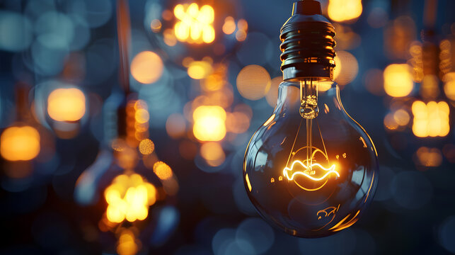 Lampen, Erfindung, Idee Wahrnehmung Erleuchtung Denken