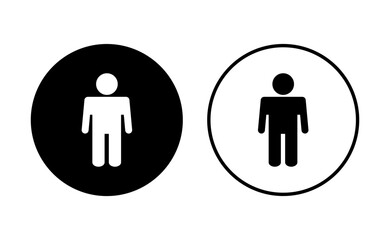 Man icon set. male icon vector. human symbol