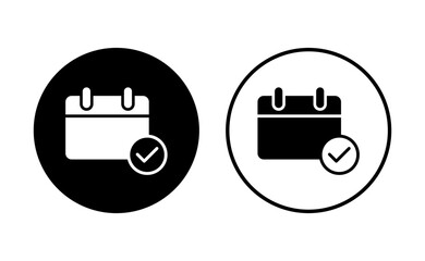 Calendar icon set. Calender symbol. calendar vector icon