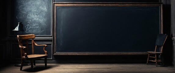 blackboard chalkboard background / classroom learning material / back to school handwriting - obrazy, fototapety, plakaty