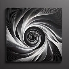 Black spiral , fractal