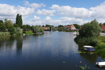 Fototapeta na wymiar Fluss Havel bei Havelberg