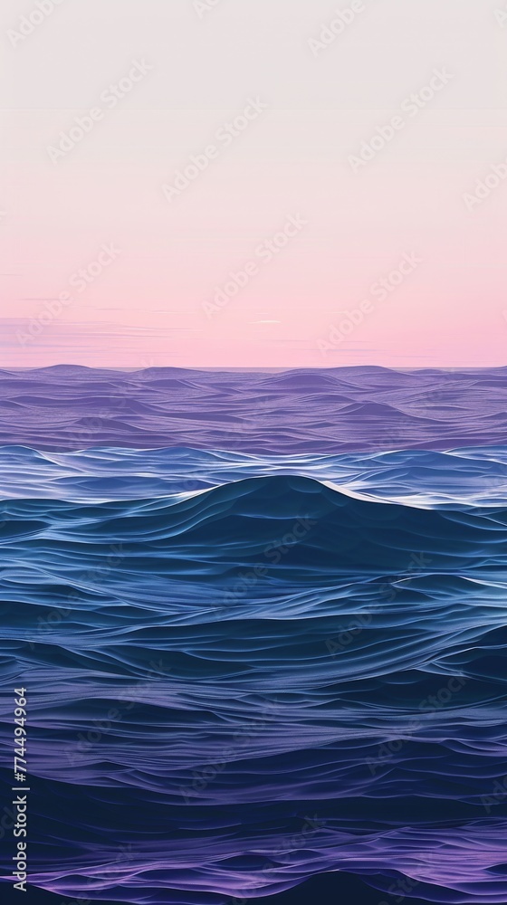 Poster enhance your projects with a calming visual; a mesmerizing gradient featuring dusk to dawn colors ge
