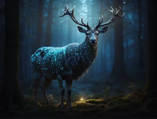 Fototapete deer in the woods © Josh