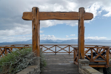 Fototapeta premium Mirador al lago Nahuel Huapi, en Bariloche.