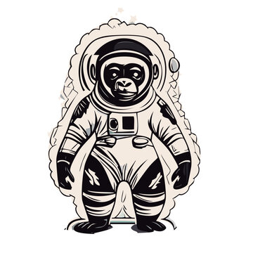 Simios astronautas