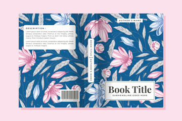 floral book cover vector 24