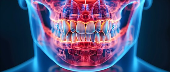 Treatment options for temporomandibular joint disorders include bite plates TENS therapy arthroscopy and oral occlusal adjustments. Concept Dental Treatments, TMJ Disorder, Bite Plates, TENS Therapy - obrazy, fototapety, plakaty