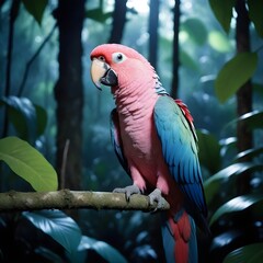 A vibrant parrot perched (2)