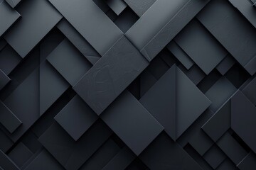 Abstract geometric pattern with interlocking shapes in monochrome