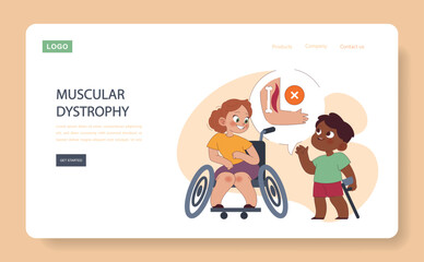 Muscular Dystrophy concept.