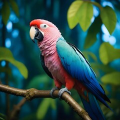 A vibrant parrot perched (9)