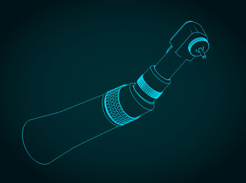 Contra angle handpiece blueprint