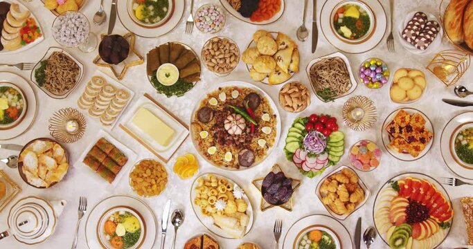 The great month of Ramadan. The table is set for Iftar - option 10