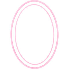 Watercolor pink oval crest clipart, Hand drawn wedding victorain frame illustration, Mothers day decoration