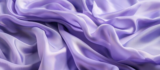 Fototapeta premium Lavender shiny silk fabric cloth texture background