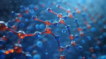 A 3D rendering of the DNA molecule highlighting the specific bonding between nucleotides.