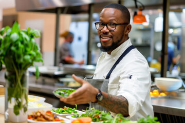 Food Influencer: Chef Sharing Culinary Creations on Social Media