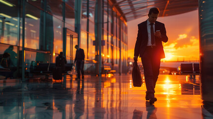 businessman at the airport