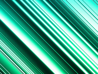 Abstract green background with diagonal lines and strips.