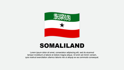 Somaliland Flag Abstract Background Design Template. Somaliland Independence Day Banner Social Media Vector Illustration. Somaliland Background - obrazy, fototapety, plakaty