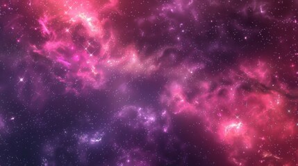 Obraz premium A romantic and dramatic galaxy backdrop featuring bright shades of pink and purple.