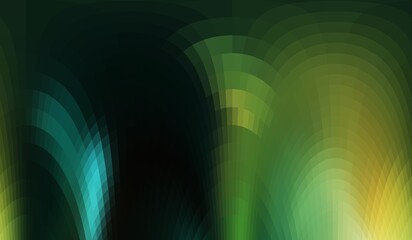 abstract dark green background glowing curved geometric pattern backdrop