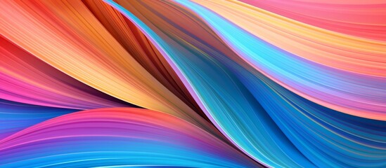 Vibrant and dynamic abstract background featuring a variety of colorful wavy lines and patterns