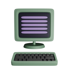 Computer machine for data typing