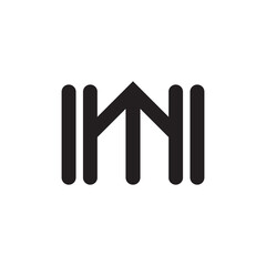 IMI letter logo design vector