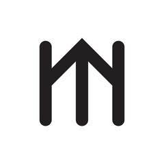 IMI letter logo design vector - obrazy, fototapety, plakaty