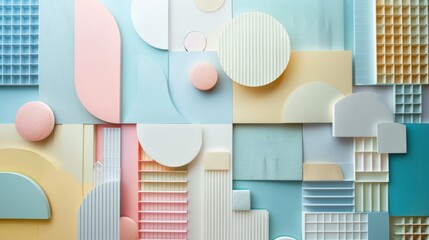 For intricate geometric designs, a symphony of pastel tones emerges