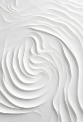 Fototapeta na wymiar White Curled Paper Texture Background