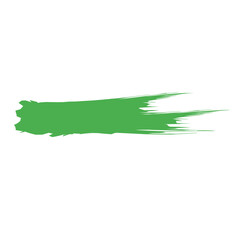 Green hand painted vector abstract brush