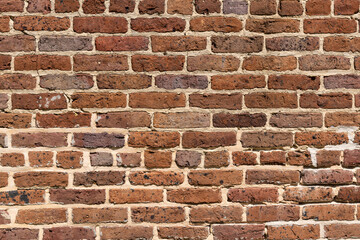 Brick wall fragment from Fort Sumpter in Charleston South Carolina. Enslaved people fingerprints...