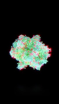 Mandelbulb fractal science 3d seamless animation loop
