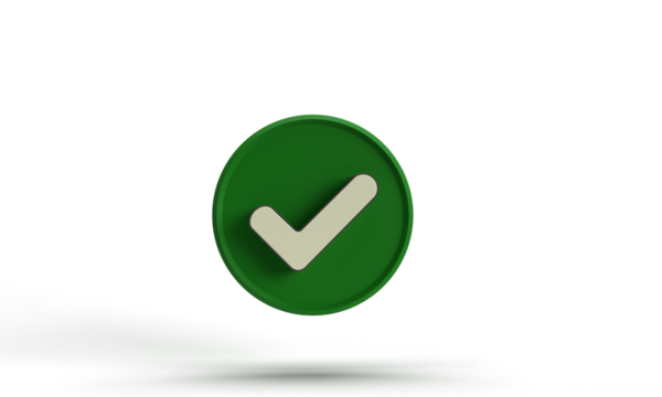 Symbol sign green circle choice round green color icon check mark agreement checklist tick ok success checkmark correct design checkbox approve button right accept positive choose yes business vote 