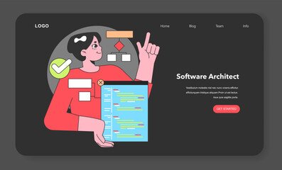 A Software Architect with a master plan, weaving intricate systems and ensuring every code block fits perfectly into the digital tapestry of IT - 774533339