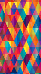 Fototapeta premium Seamless multi-colored rhombus pattern