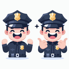 police vector image