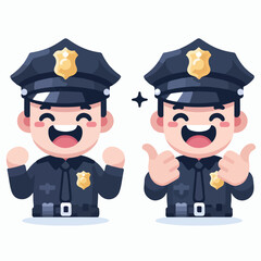police vector image