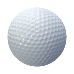 Golf ball white color, 3d render