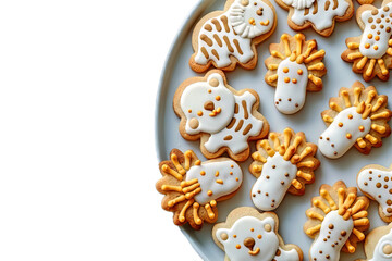 Obraz premium Animal Cookies on A Plate